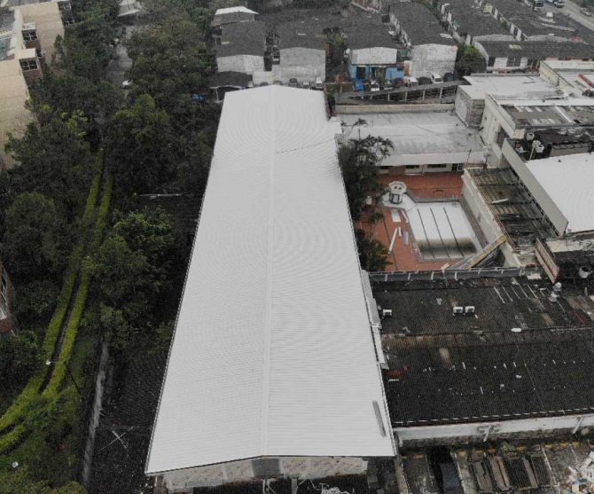 Instalación de techos para hospitales